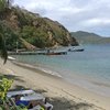 Guadeloupe, Les Saintes, Bois Joli beach, sunbeds