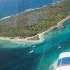 Guadeloupe, Petite Terre beach, aerial view
