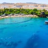 Israel, Eilat, Dolphin Reef beach, aerial view