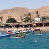 Israel, Eilat, Hahashmal beach, view from sea