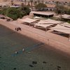 Israel, Eilat, Mosh's Beach, aerial view