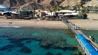 Israel, Eilat, Underwater Observatory beach