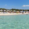 Italy, Apulia, Torre Lapillo beach, view from water