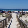 Italy, Apulia, Torre San Giovanni beach, walkway