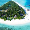 Maldives, Dhaalu atoll, Angsana Velavaru island, aerial view