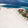 Maldives, Dhaalu atoll, Meedhoo island, islet, aerial