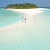 Maldives, Dhaalu atoll, Sun Aqua Vilu Reef island, sandspit