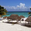 Mexico, Yucatan, Xpu-ha beach, huts