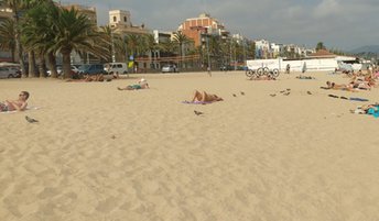 Spain, Costa Barcelona, Badalona beach