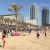Spain, Costa Barcelona, Barceloneta beach, sport area