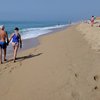 Spain, Costa Barcelona, Malgrat de Mar beach, water edge