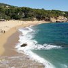 Spain, Costa Brava, Platja d'Aro beach, north end