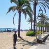 Spain, Costa Dorada, Calafell beach, promenade