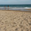 Spain, Costa Dorada, Calafell beach, water edge