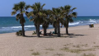 Spain, Costa Dorada, Coma-ruga beach
