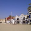 Spain, Costa Dorada, Coma-ruga beach, buildings