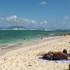 Guadeloupe, Grande Terre, Anse a la Gourde beach, sand
