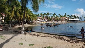 Guadeloupe, Grande Terre, Bas du Fort beach