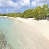 Guadeloupe, Grande Terre, Pointe d'Antigue beach, view from water (left)