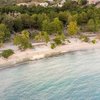 Martinique, Anse Mabouyas beach, aerial view (west)