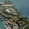 Martinique, Fort Saint Louis, aerial view