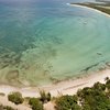 Martinique, Grande Anse des Salines beach, aerial view