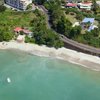 Martinique, Raisiniers beach, aerial (left)