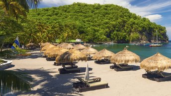 Saint Lucia, Anse Chastanet beach