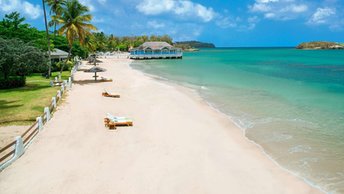 Saint Lucia, Choc beach, Sandals Halcyon