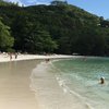 Seychelles, Port Launay beach, water edge