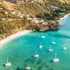 Bequia, Margaret beach, aerial view