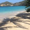 Canouan, Charlestown Bay beach, palm shade