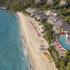 Canouan, Mandarin beach, aerial view