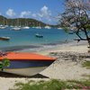 Carriacou, Tyrell Bay beach, boat