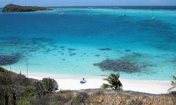 Grenadines, Tobago Cays, Petit Bateau islet