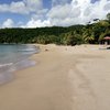 Guadeloupe, Basse Terre, Anse Rifflet beach, wet sand (east)