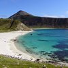 Norway, Haukland beach, clear water