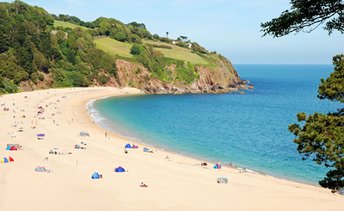 UK, Devon, Dartmouth, Blackpool Sands beach