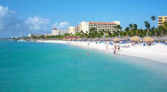 Aruba, Palm beach, view from pier