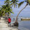 Belize, Ambergris Caye, San Pedro beach, bicycles