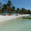 Belize, Ambergris Caye, Tranquility Bay beach, boat