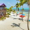 Belize, Ambergris Caye, X'Tan Ha beach, hut