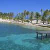 Belize, Lighthouse Reef, Half Moon Caye island, pier