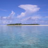 Cook Islands, Aitutaki atoll, Honeymoon island on the horizon