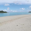 Cook Islands, Rarotonga, Muri beach, view to motu