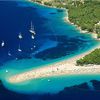 Croatia, Brac, Zlatni Rat beach, aerial view