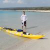 Croatia, Cres, Meli Bay beach, kayak