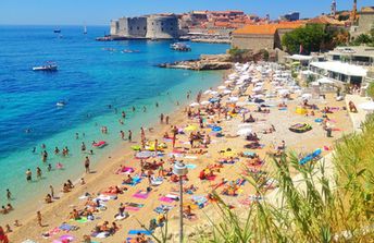 Croatia, Dubrovnik, Banje beach