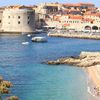 Croatia, Dubrovnik, Banje beach, Old Town