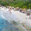 Curacao, Knip Bay beach, water edge